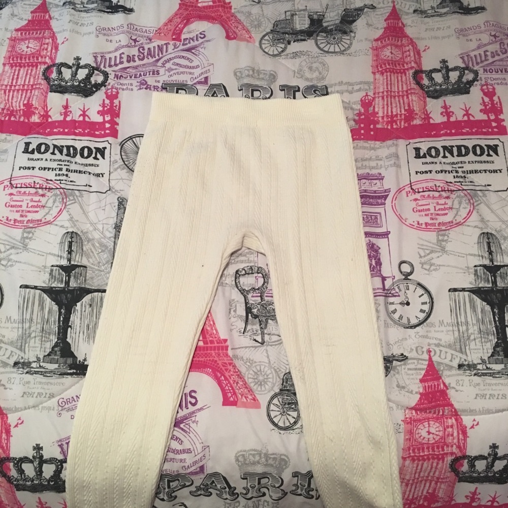 Cream leggings/stockings